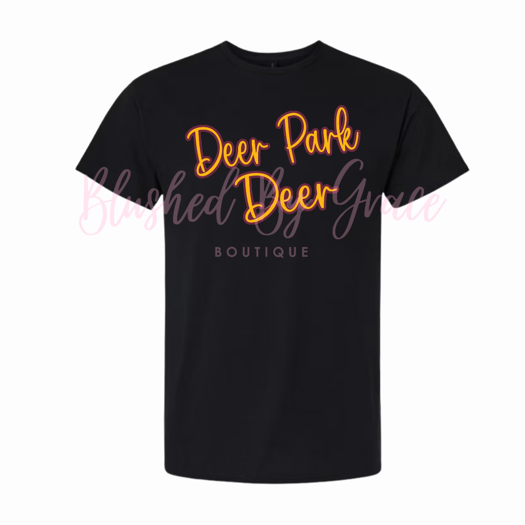 Deer Park Deer Black Shirt