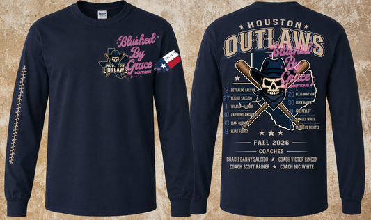Houston Outlaws Roster Shirt Option #3