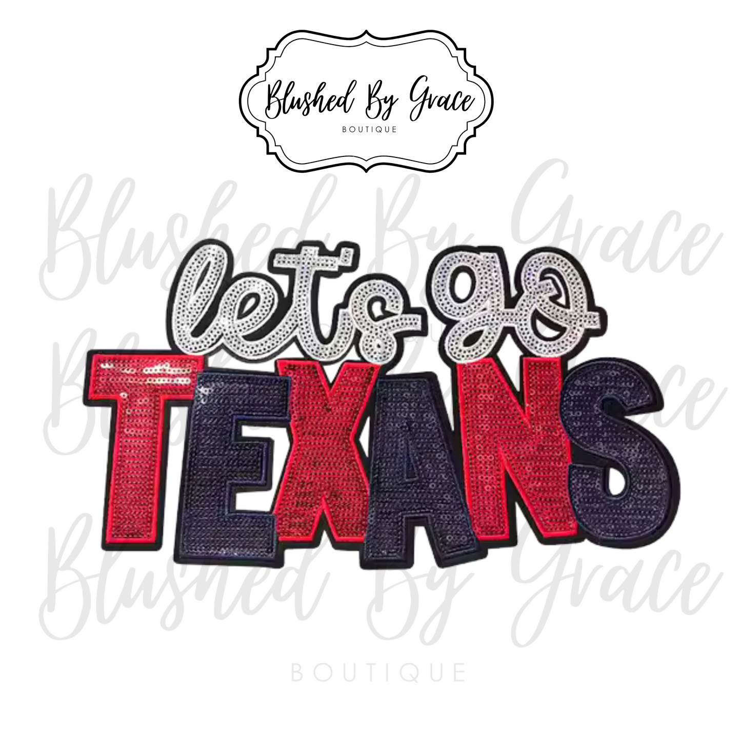 Let's Go Texans Patch