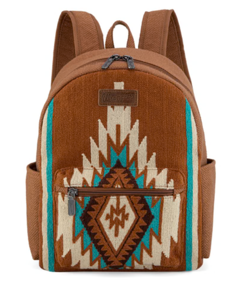 Wrangler Southwestern Knitted Backpack - Brown