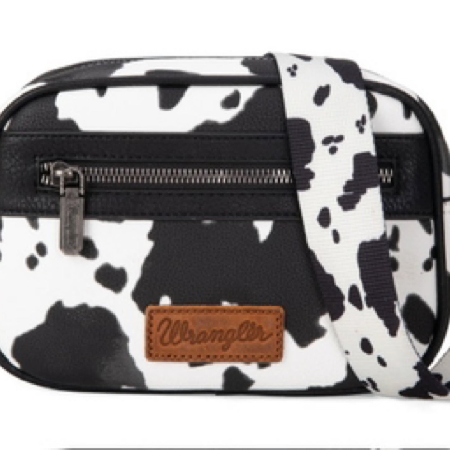 Wrangler Cow Print Belt-Bag - Black