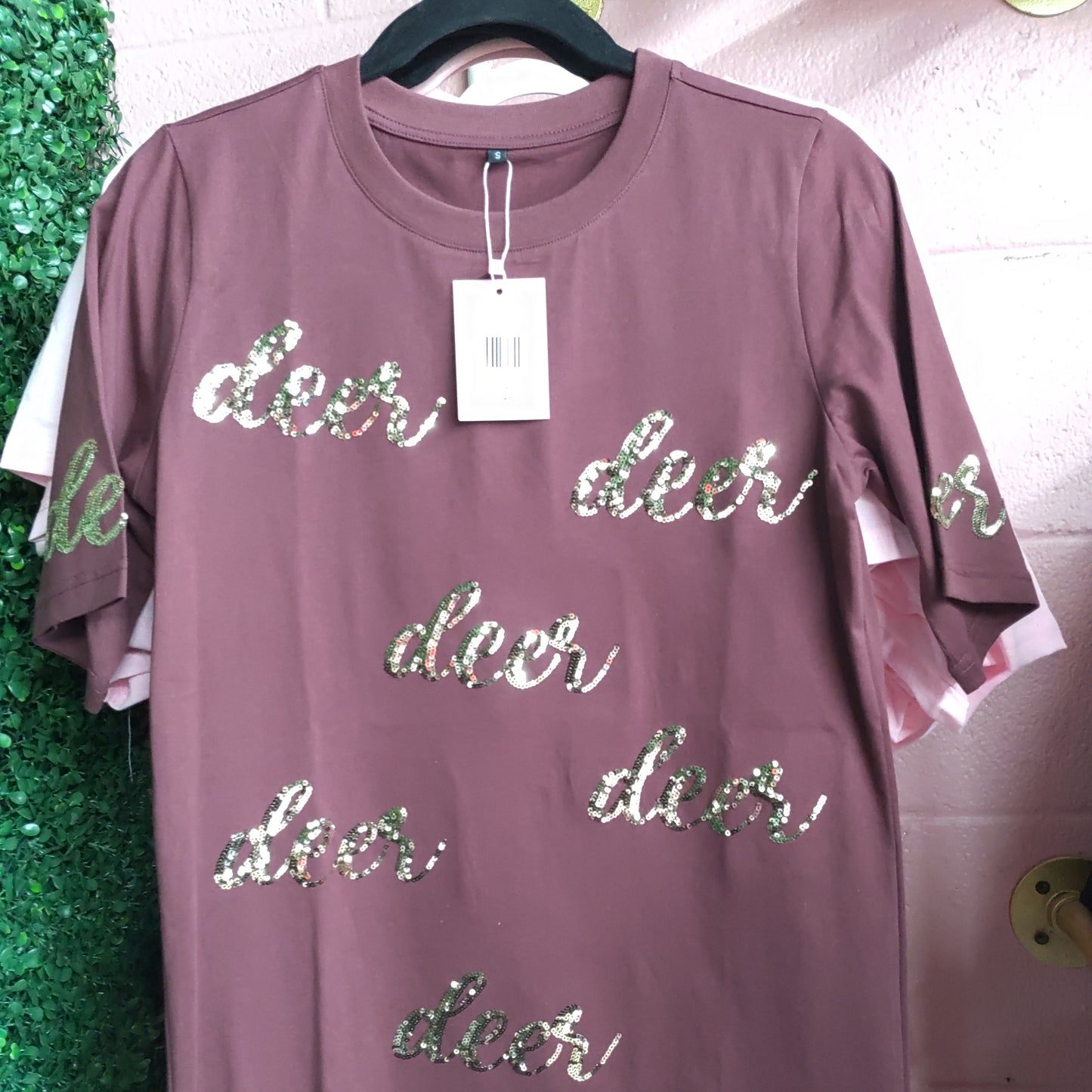 Deer Sequined Shirt