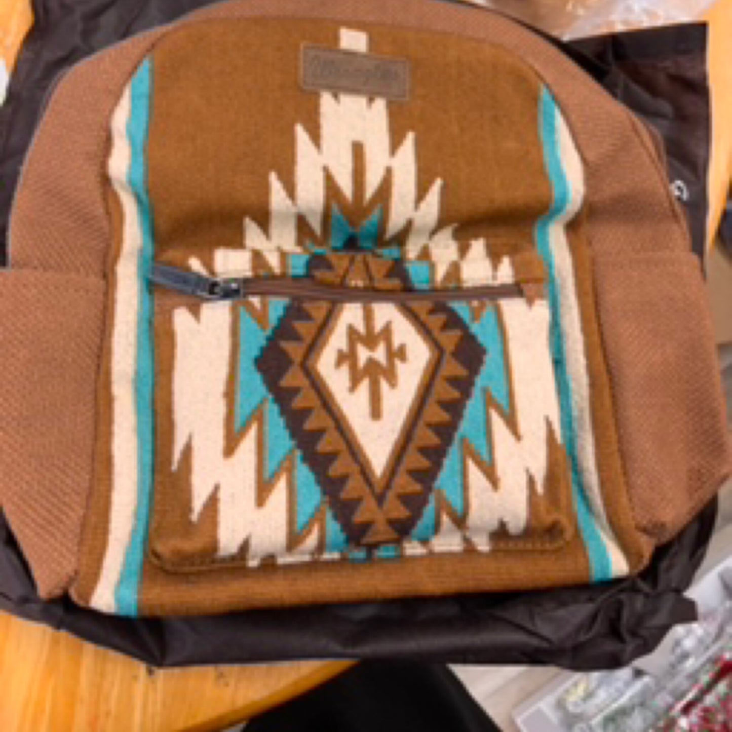 Wrangler Southwestern Knitted Backpack - Brown