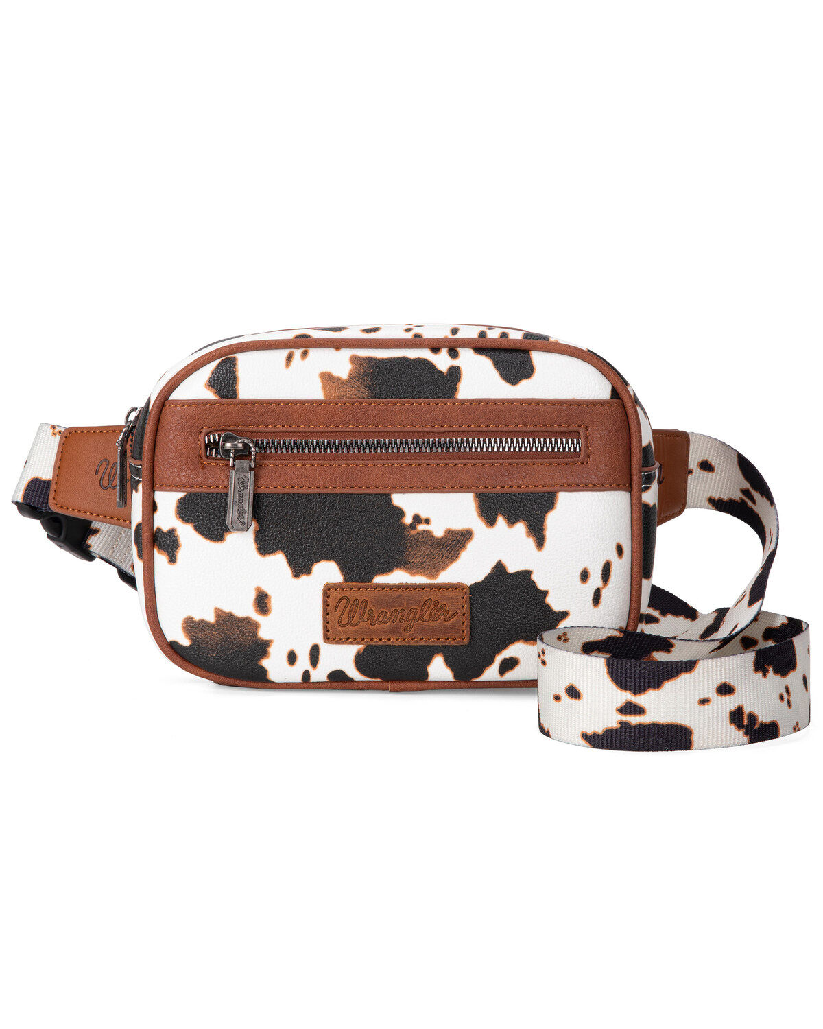 Wrangler Brown Cow Print Belt Bag