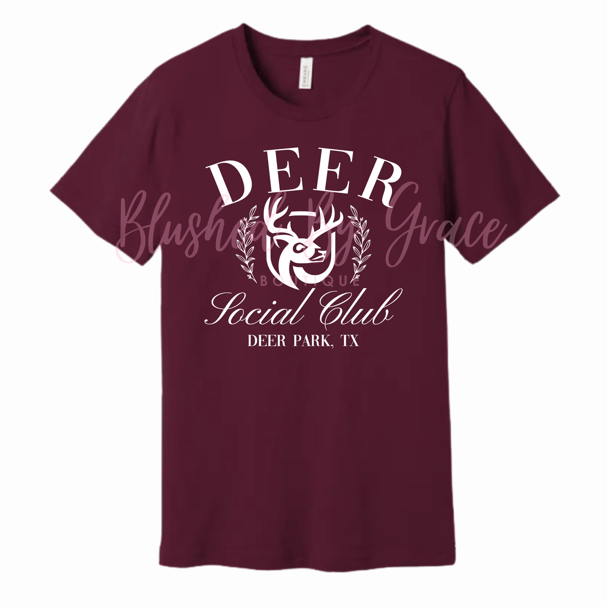 Deer Park Social Club Maroon Shirt
