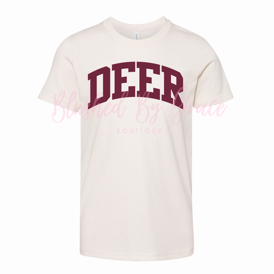 Deer Varsity Cream Shirt