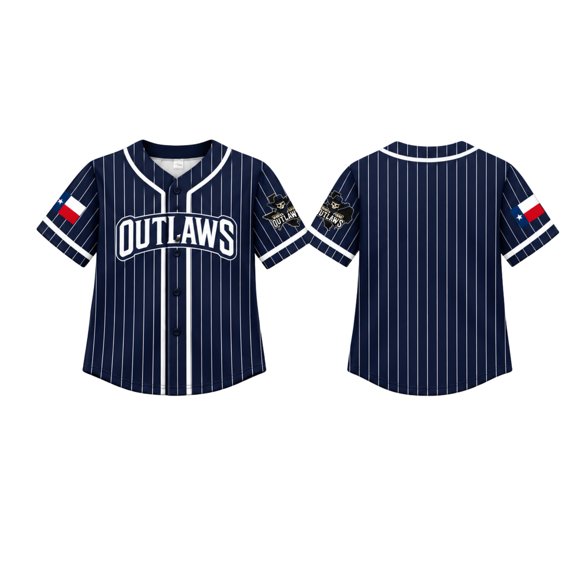 Outlaws Pinstriped Jersey