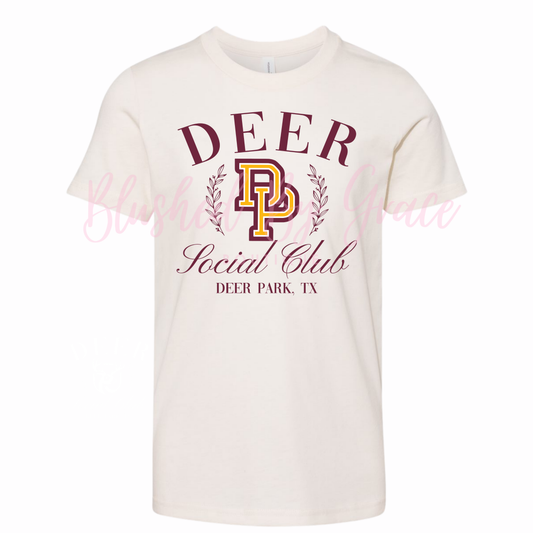 Deer Park DP Social Club Cream Shirt