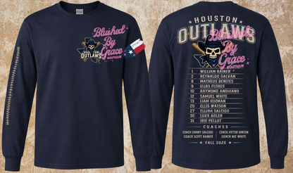 Houston Outlaws Roster Shirt Option #2