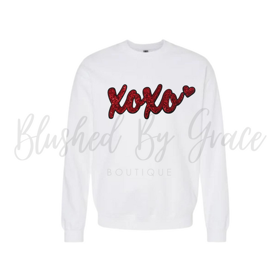 Red XOXO Sequined Patch