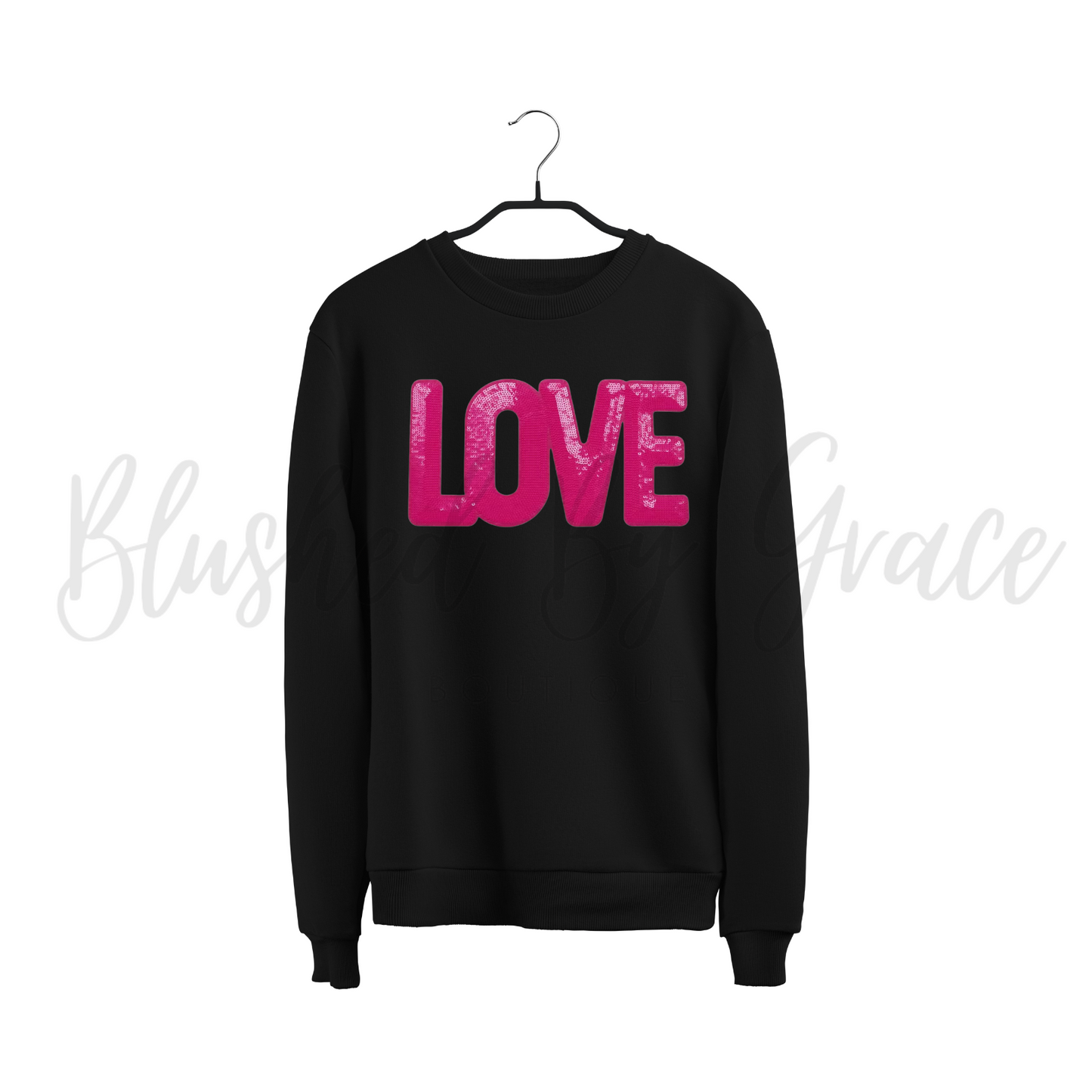 Love Sequined Patch