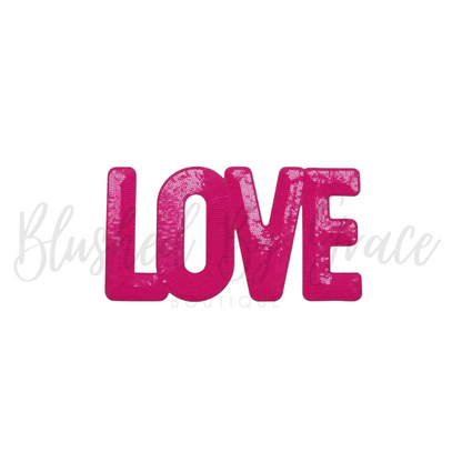 Love Sequined Patch