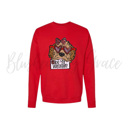 Be My Valentine Puppy Chenille Patch