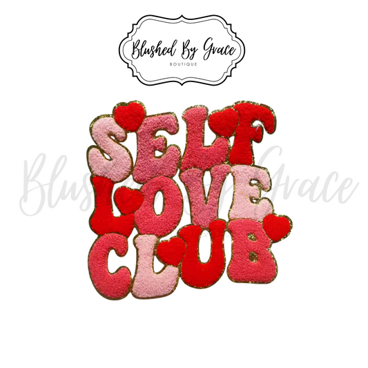 Red & Pink Self Love Club Patch