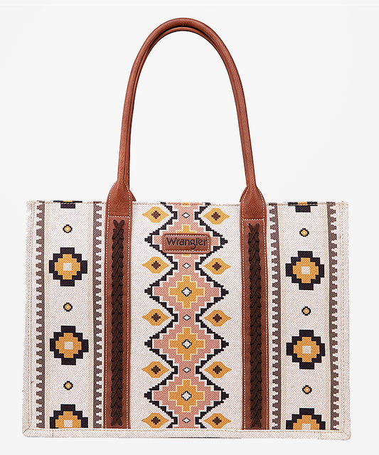 Wrangler Canvas Tote - Aztec concealed carry