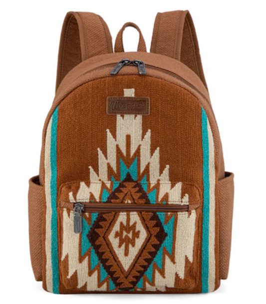 Wrangler Southwestern Knitted Backpack - Brown