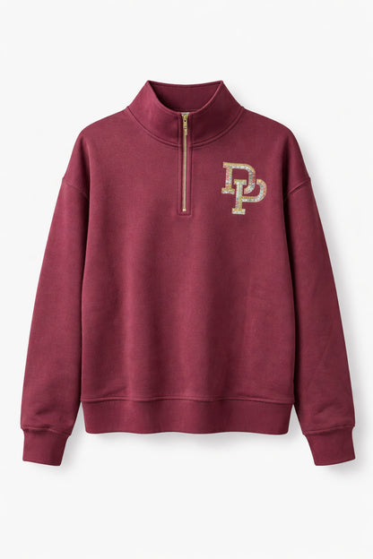 Sequined DP Quarter Zip