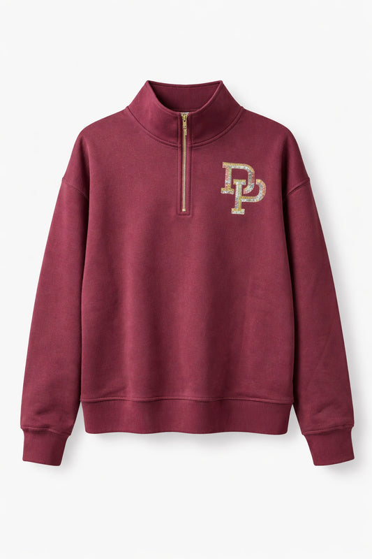 Sequined DP Quarter Zip
