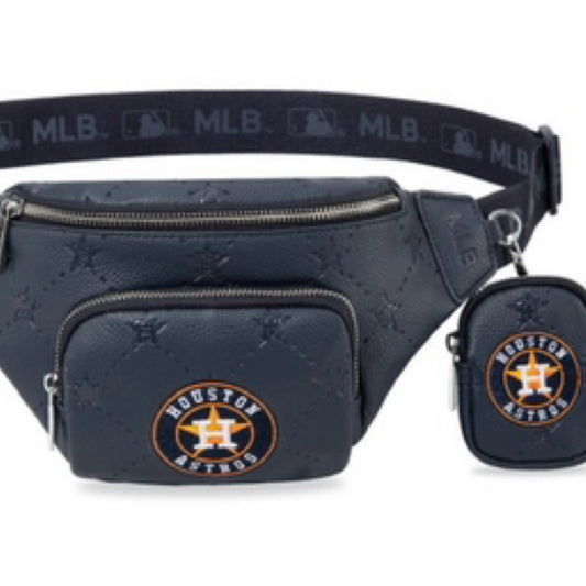 MLB Houston Astros Team Fanny Pack Belt Sling Bag NAVY BLUE