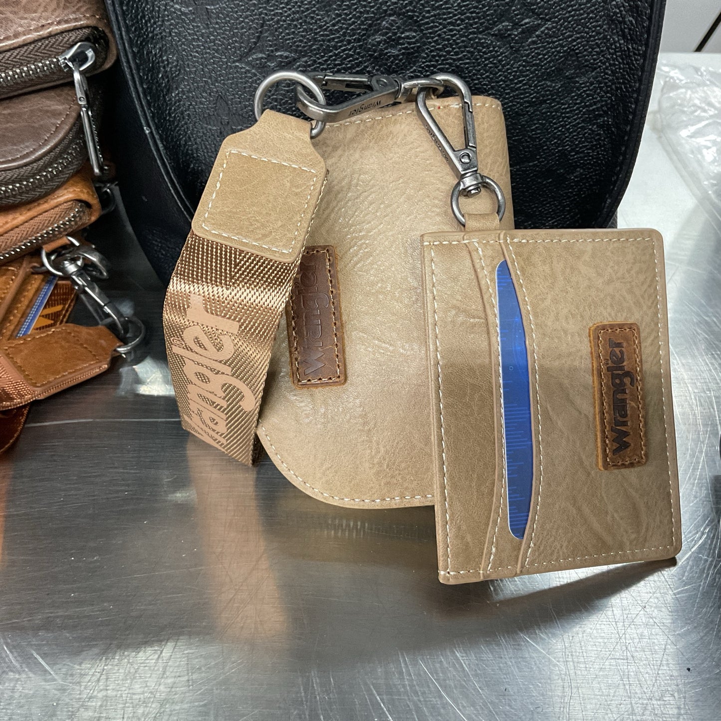 Wrangler KeyChain Dual Wallet Wristlet