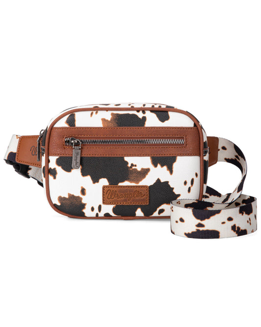 Wrangler Brown Cow Print Belt Bag