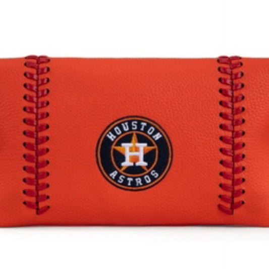 MLB Houston Astros Team Bi-Fold Clutch/Crossbody ORANGE